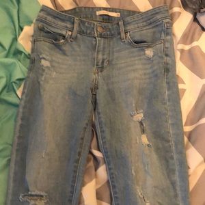 Levi’s skinny ripped jeans